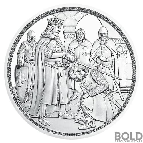 2019 Silver Austria Knights Tales Adventure Proof - 1/2 oz