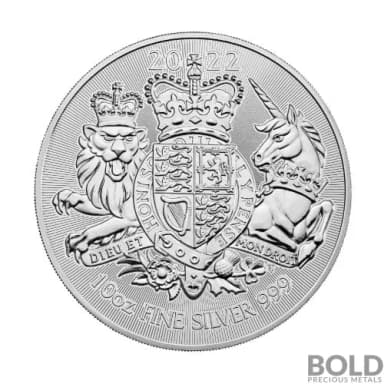 2022 Silver Great Britain Royal Arms - 10 oz