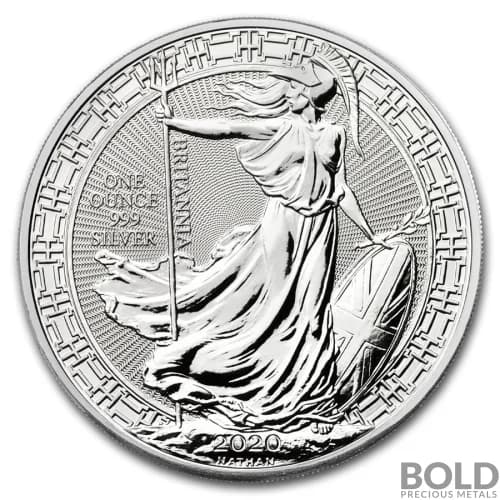 2020 Silver Great Britain Britannia Oriental Borders - 1 oz