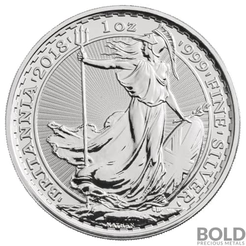 2018 Silver Great Britain Britannia - 1 oz