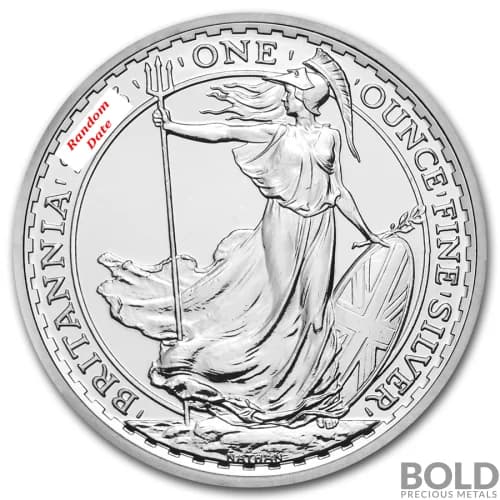 Silver Great Britain Britannia *Random Date* - 1 oz