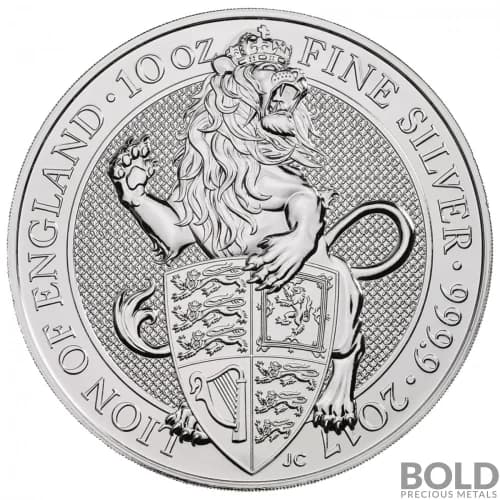 2017 Silver Great Britain Queen's Beasts (The Lion) - 10 oz