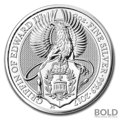 2017 Silver Great Britain Queen's Beasts (The Griffin) - 2 oz
