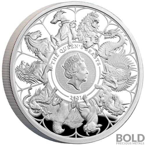 2021 Britain Queen's Beasts Completer 1 oz Silver Proof