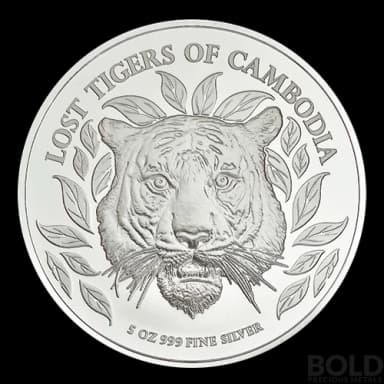 2022 Lost Tiger of Cambodia 5 oz Silver BU