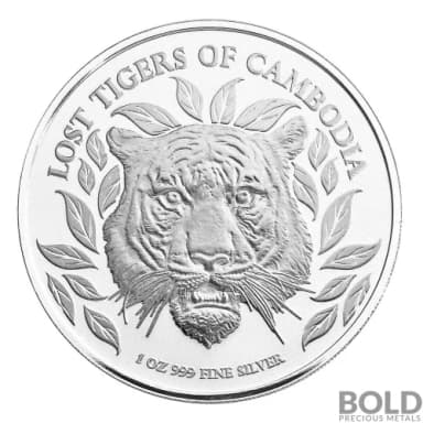 2022 Lost Tiger of Cambodia 1 oz Silver BU