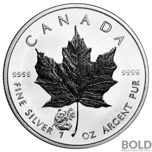2016 Silver 1 oz Canada Maple Leaf Panda Privy