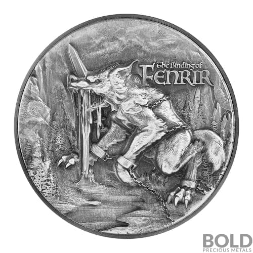 2021 Chad The Binding of Fenrir 2 oz Silver HR Proof