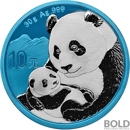 2019 Space Blue China Panda Silver - 30 g