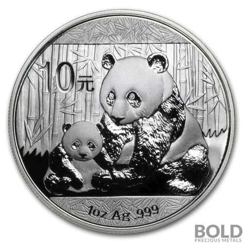 2012 China Panda 1 oz Silver BU