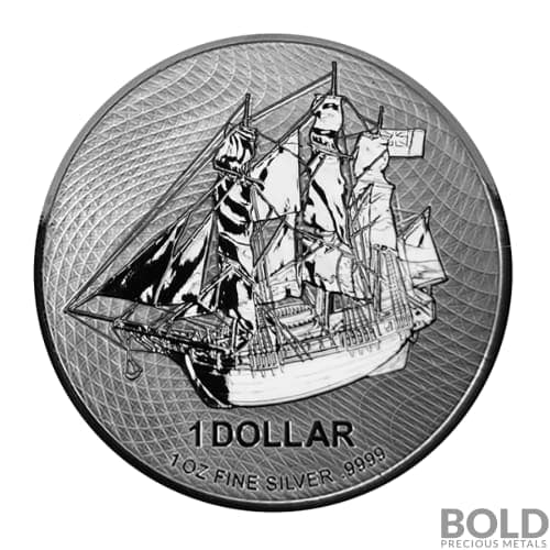 2021 Cook Islands Bounty 1 oz Silver BU