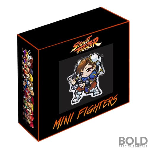 2021 Fiji Street Fighter Mini-Fighters Chun-Li 1 oz Silver Proof