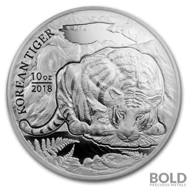 2018 South Korean Silver Tiger - 10 oz