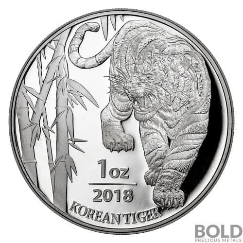 2018 South Korean Silver Tiger - 1 oz