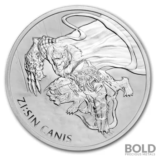 2018 South Korean Silver ZI:SIN Canis BU - 1 oz