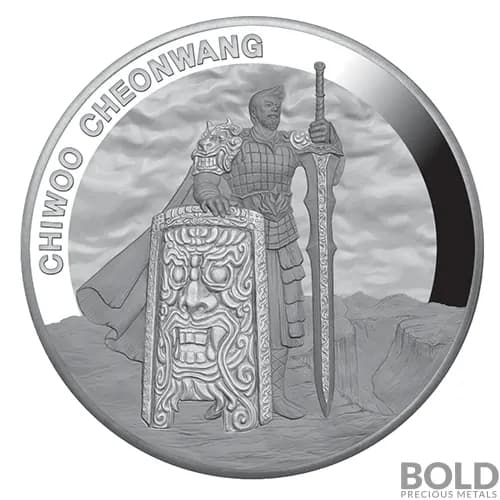 2019 South Korean Chiwoo Cheonwang Silver Proof - 1 oz