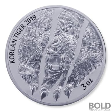 2019 South Korean Silver Tiger - 3 oz