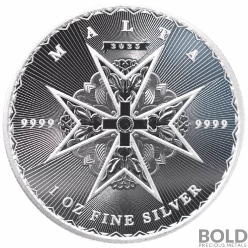 2023 Silver 1 oz Malta: Maltese Cross Coin BU