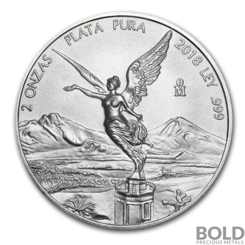 2018 Silver 2 oz Mexican Libertad