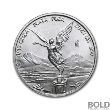 2020 Mexican Libertad 1/10 oz Silver BU