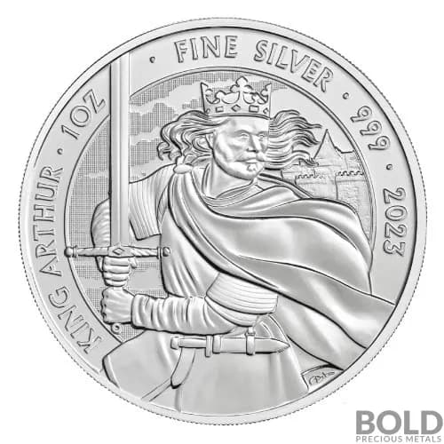 2023 Great Britain Myths & Legends: King Arthur 1 oz Silver BU