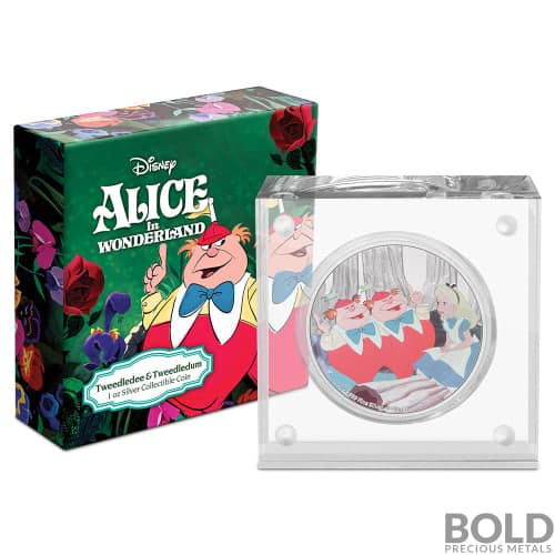 2021 Niue Alice In Wonderland: Tweedledee Tweedledum 1 oz Silver Proof