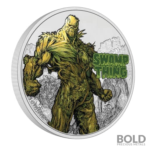 2021 Niue Justice League 50th Anniversary Swamp Thing 1 oz Silver Proof
