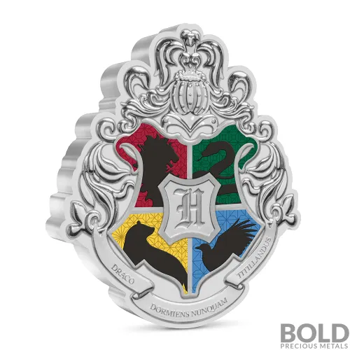 2021 Niue Harry Potter Hogwarts Crest 1 oz Silver Proof