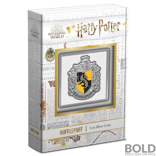 2021 Niue Harry Potter Hufflepuff Crest 1 oz Silver Proof