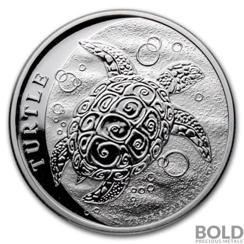 2021 Niue Hawksbill Turtle 1 oz Silver BU