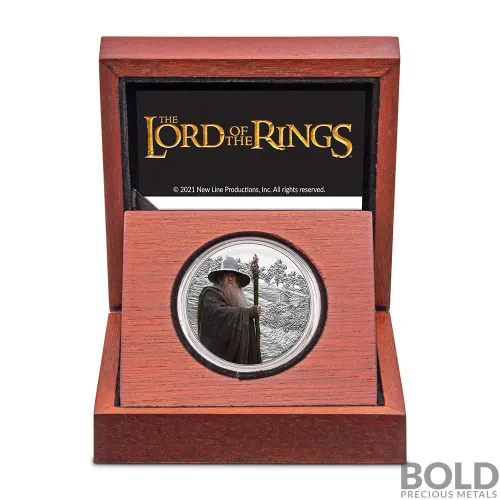 2021 Niue Lord Of The Rings Gandalf The Grey 1 oz Silver Proof