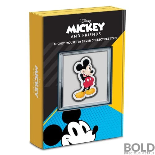 2021 Niue Disney Mickey Mouse Shaped 1 oz Silver Proof