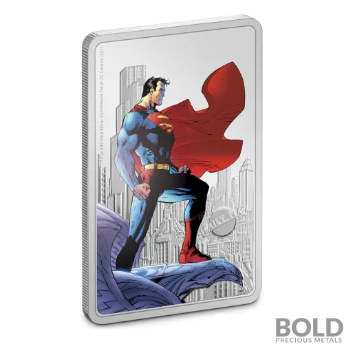 2021 Niue Superman Man of Steel 1 oz Silver Proof Colored