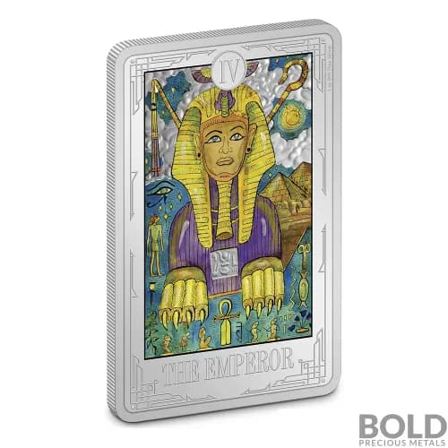 2021 Niue Tarot Cards - The Emperor 1 oz Silver Proof Colored