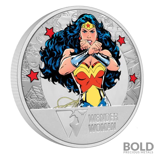 2021 Niue Wonder Woman 80th Anniversary 1 oz Silver Proof