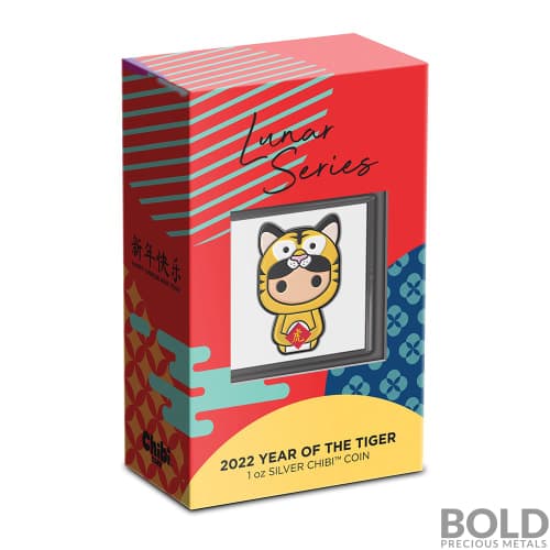 2022 Niue Chibi Lunar Year of the Tiger 1 oz Silver Proof