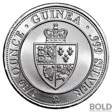 2022 Silver 1/10 oz St. Helena Spade Guinea BU