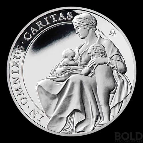2022 St Helena Queens Virtues: Charity 1 oz Silver Proof
