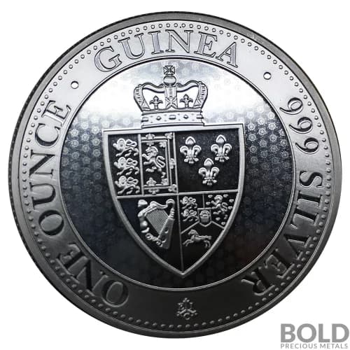 2019 Silver Saint Helena Spade Guinea - 1 oz