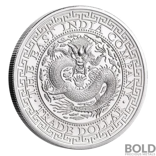 2019 Silver St. Helena Chinese Trade Dollar - 1 oz