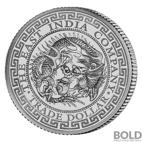 2020 Silver St. Helena Japanese Trade Dollar BU - 1 oz