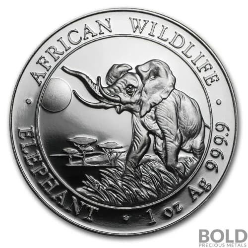 2016 Silver Somalia Elephant - 1 oz