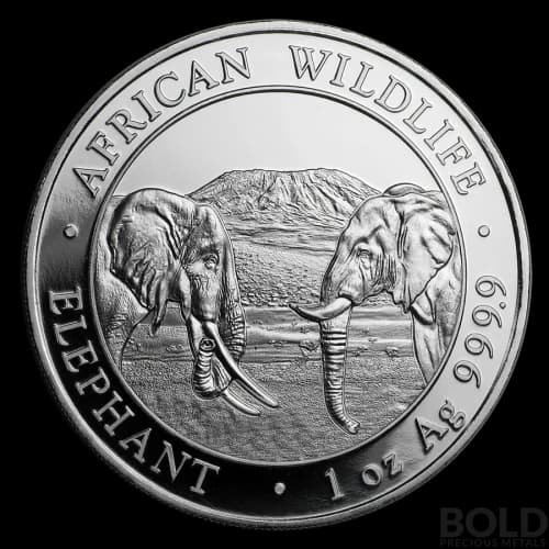 2020 Silver Somalia Elephant - 1 oz