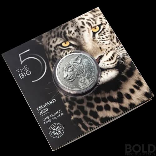2020 Silver South Africa Big Five Leopard BU - 1 oz