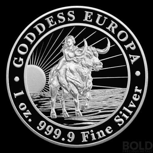 2022 Silver Tokelau Goddess Europa 1 oz