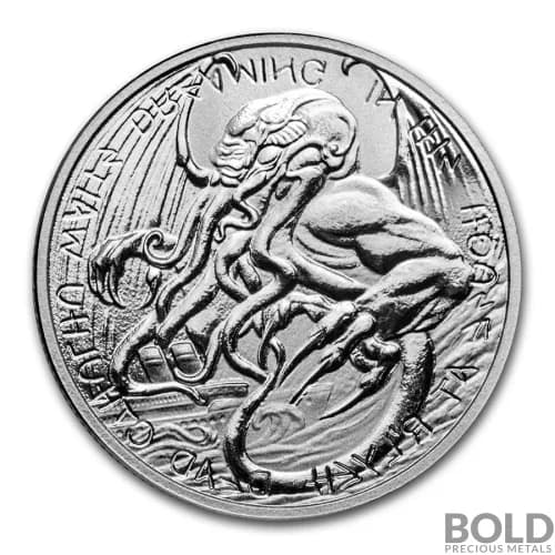 2021 Tokelau The Great Old One Cthulhu 1 oz Silver BU