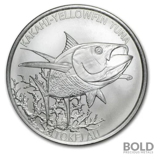 2014 Silver 1 oz Tokelau Tuna