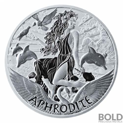 2022 Tuvalu Gods of Olympus: Aphrodite 1 oz Silver BU