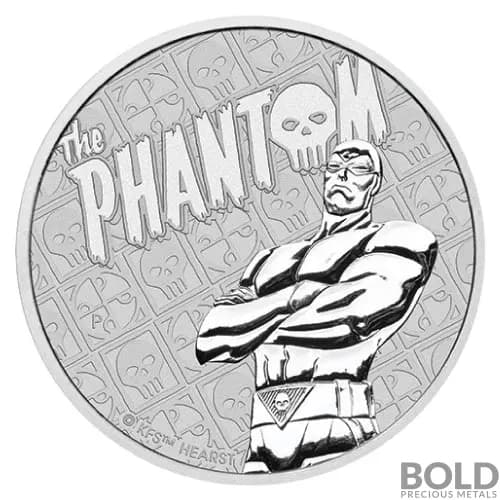 2022 Silver Tuvalu Perth DC Comics: Phantom 1 oz BU