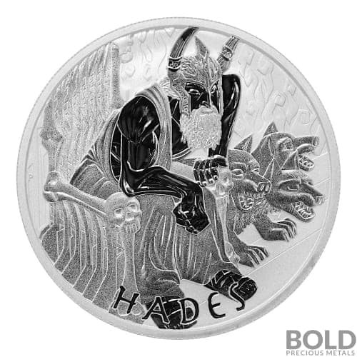 2021 Tuvalu Gods of Olympus: Hades 1 oz Silver BU